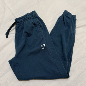 Gymshark Essential Oversized Joggers Navy Blue Gym Wear Athletic Sweatpants